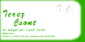 terez csont business card